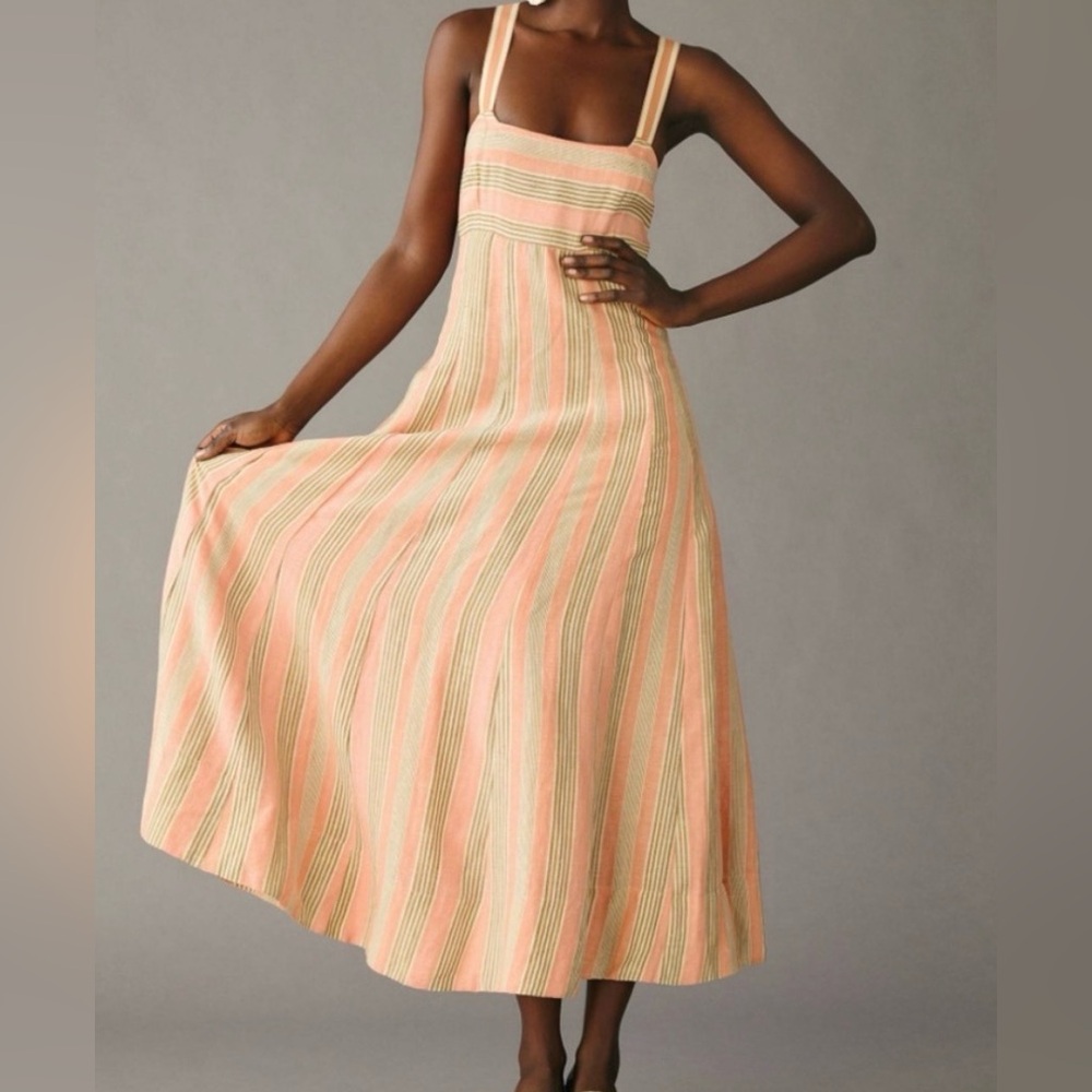 Maeve Square Neck Tie Dress